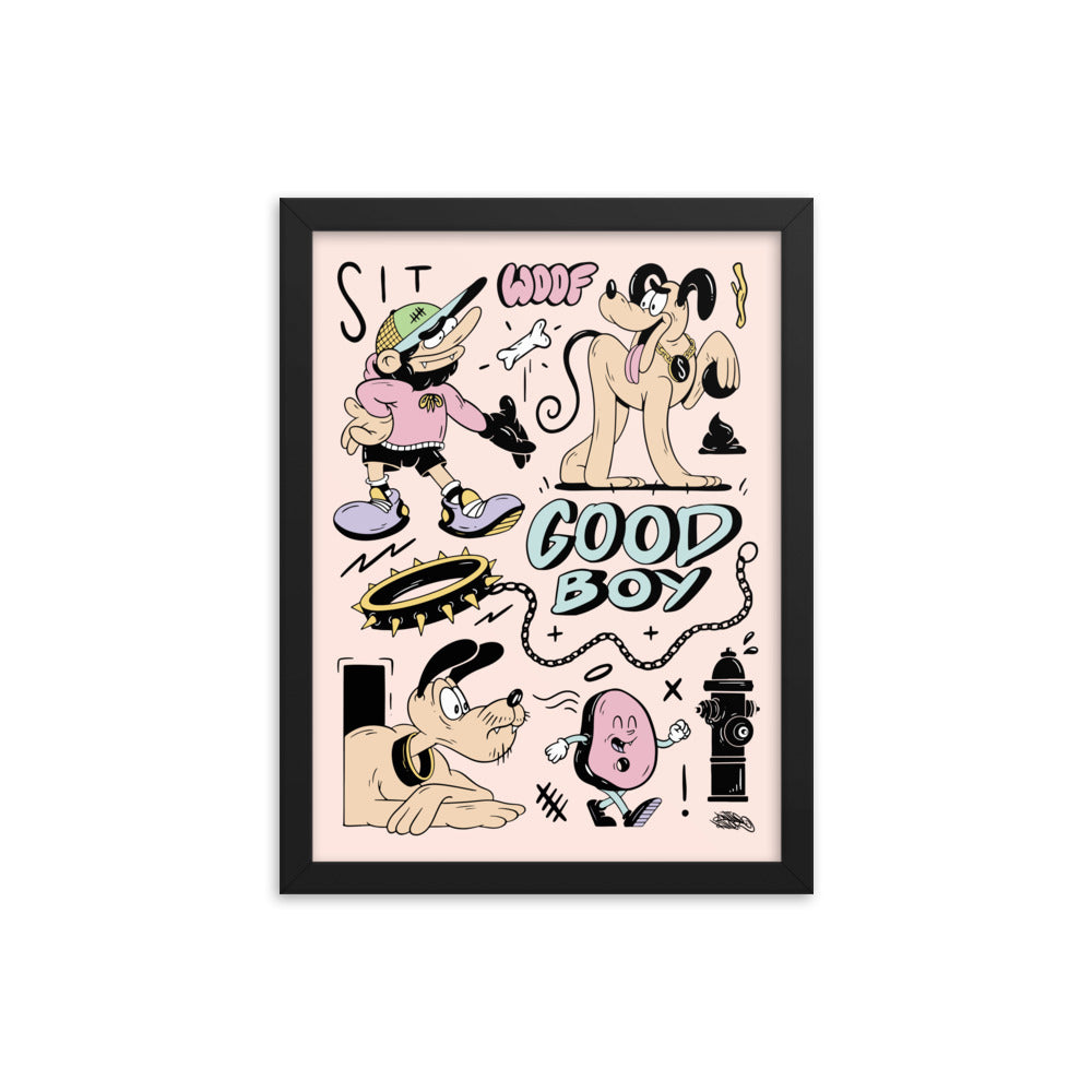 GOOD BOY FRAMED PRINT