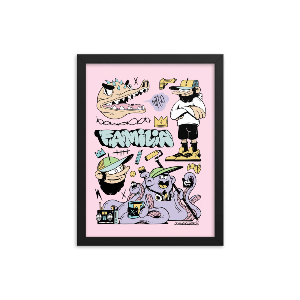 FAMILIA FRAMED PRINT